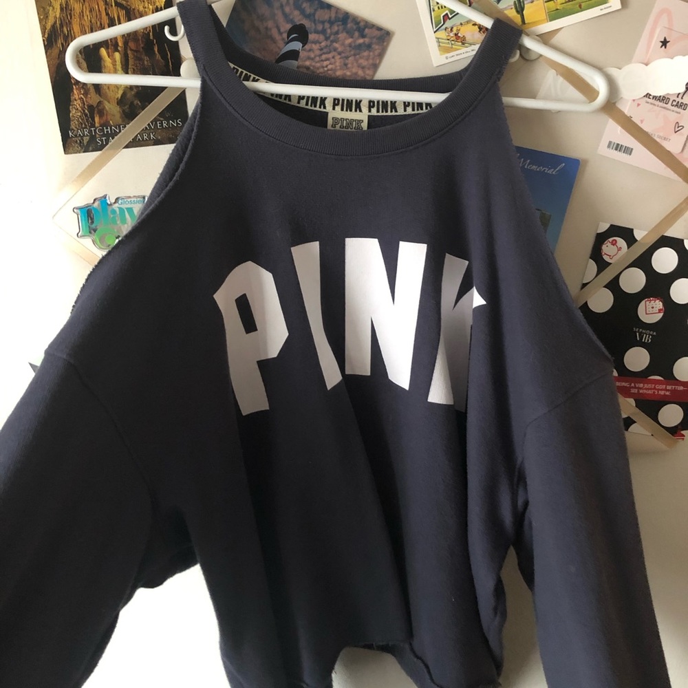 Shoulderless Pink Top